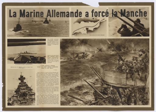La marine allemande a forcé la Manche.