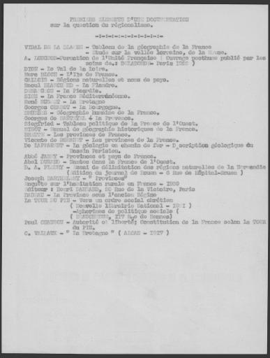(1J2302). Bibliographie, 1 p. dact (vue 1) ; "Rapport au docteur Carrel sur une étude des régions françaises" par Louis Chevalier, 4 juill. 1942, 10 p. dact. (vues 2-11) ; "Méthode d'enquête sur la population rurale, le régime de la propriété et le régime de l'exploitation", juill. 1943, 4 p. dact. (vues 12-15) ; Questionnaire de géographie humaine, 3 p. dact. (vues 16-18) ; "Notes sur la population et l'état social du village témoin des Montils (Loir-et-Cher) " par Pierre Coutin, 10 févr. 1943, 11 p. dact. vues 19-29).