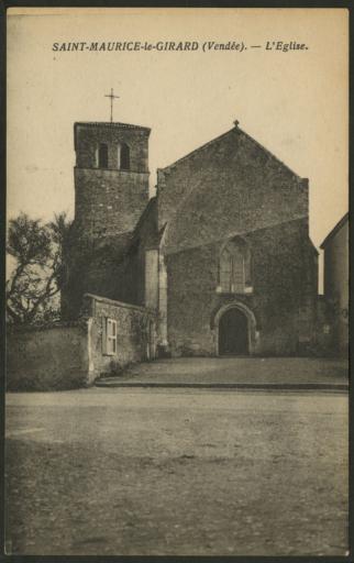 L'église : façade principale et clocher (vues 1-3), intérieur (vue 4).