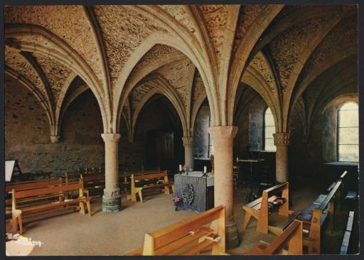 La chapelle installée dans l'ancienne salle capitulaire de l'abbaye de la Grainetière à Ardelay.
