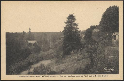Le pont du XIIe s. traversant la Petite Maine, appelé aussi "pont des Chaussées".
