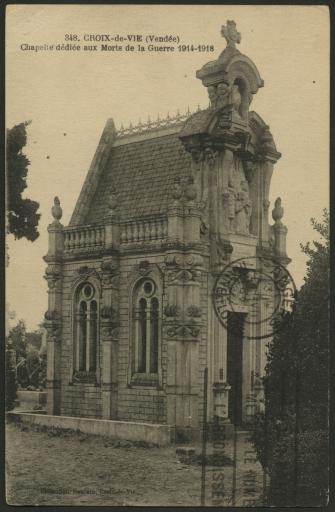 La chapelle dédiée aux morts de la guerre 1914-1918.