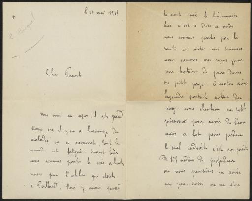 En repos à Bosquel, Somme - 10-18 mai 1918 (8 lettres).