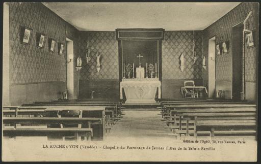 La chapelle du patronage de jeunes filles de la Sainte-Famille.