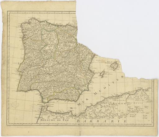 [Carte d'Espagne] / écrit par Vallet.
