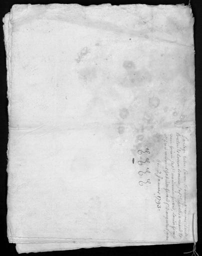 Minutes du 7 janvier 1793. Elles sont analysées et numérisées dans un ordre chronologique avec les numéros de vue correspondants.