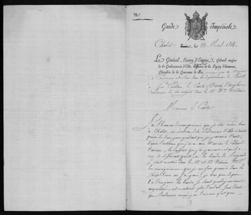 Correspondance entre le général Henry, colonel-major de la gendarmerie d'élite, en mission dans l'Ouest (24 mars-7 avril 1814) et Boissy d'Anglas.