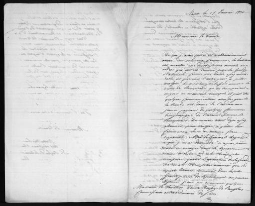 Correspondance entre Prosper de Barante, préfet de la Loire-Inférieure (17 janvier-9 avril 1814) et Boissy d'Anglas.