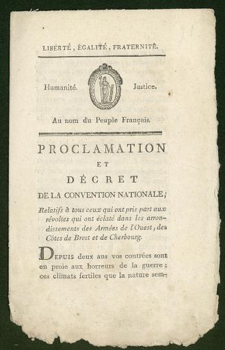 Proclamations et discours des représentants du peuple, 28 frimaire-nivôse an III.
