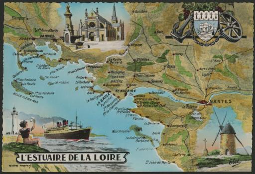 Loire-Atlantique. - L'estuaire de la Loire.