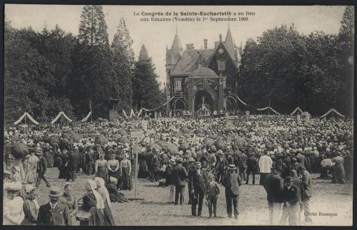 Les Essarts. - Le congrès de la Sainte-Eucharistie (au château moderne des Essarts), 1er septembre 1908 / Bezançon phot.