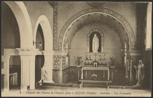 La chapelle Sainte-Thérèse de l'Enfant Jésus chez les Missionnaires de la Plaine [construite vers 1925].