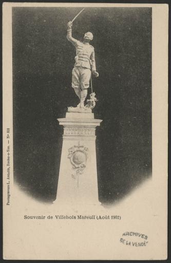 La statue de Villebois-Mareuil, le héros du Transvaal. / Moreau phot. (vue 3).