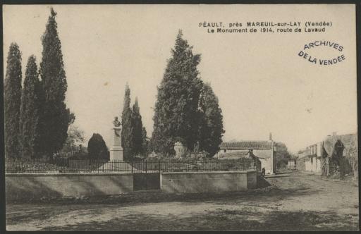 Le monument aux morts de la guerre 1914-1918.
