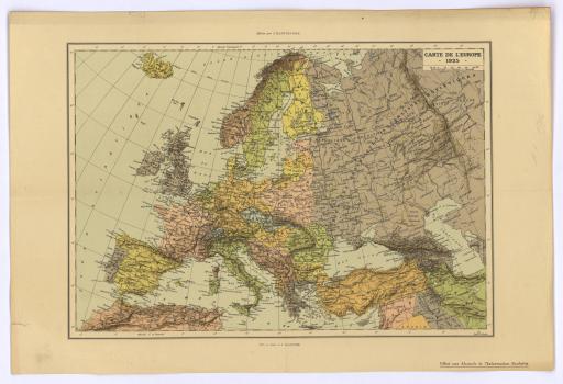 Carte de l'Europe / Commandant P. Pollacchi.