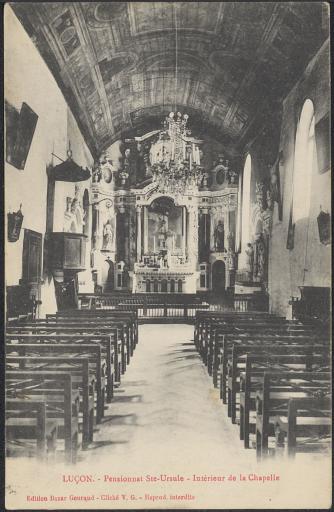 L'intérieur de la chapelle du pensionnat de Sainte-Ursule / V. G. phot.