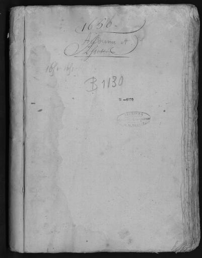 De 1650 à 1651. L'ensemble du cahier de 134 feuillets (in-4°, papier) a été numérisé et quelques actes ont été analysés.