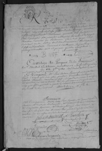 De 1783 à 1789. L'ensemble du cahier de 40 feuillets (in-4°, papier) a été numérisé et quelques actes ont été analysés.