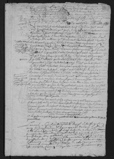 1759 à 1767. L'ensemble du cahier de 47 feuillets (in-4°, papier), a été numérisé et quelques actes ont été analysés.
