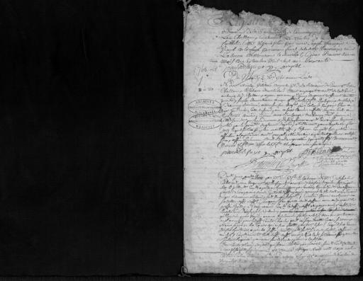 De 1760 à 1761. L'ensemble du cahier de 14 feuillets (in-4°, papier) a été numérisé et quelques actes ont été analysés.