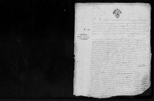 De 1762. L'ensemble du cahier de 4 feuillets (in-4°, papier) a été numérisé, un acte a été analysé.