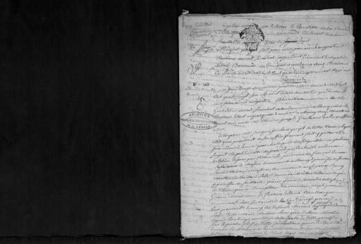 De 1780. L'ensemble du cahier de 5 feuillets (in-8°, papier) a été numérisé, un acte a été analysé.