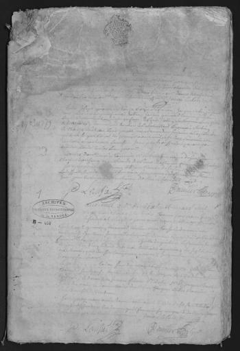 De 1763 à 1779. L'ensemble du cahier 32 feuillets (in-4°, papier) a été numérisé et quelques actes ont été analysés.