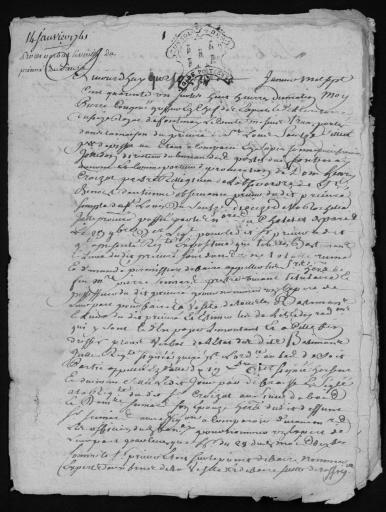 Septembre 1741. Tous les procès-verbaux ont été analysés et numérisés dans un ordre chronologique ; les numéros de vues sont précisés.
