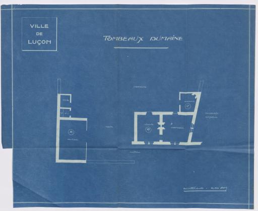 Tombeaux Dumaine : [plan de l'habitation du gardien].