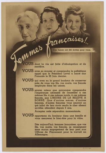 Femmes françaises !.. Ces lignes ont été écrites pour vous / [Secrétariat général de l'Information].
