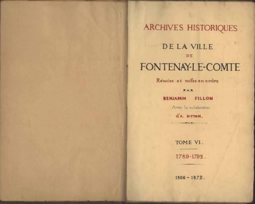 (vues 208-210) Procès-verbal de la 2e fédération (14 juillet 1791), Extrait des Archives municipales de Fontenay, extrait des registres de délibérations de la commune, tome IX, p. 131-132.