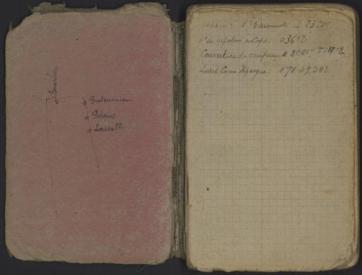 (1 Num 1/165-2). 2e carnet d'Ernest Thièvre, 25 août 1915-27 mai 1917