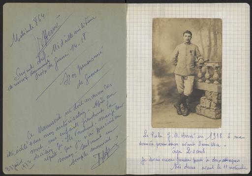 (1Num1/204/2). 2e cahier : 25 décembre 1917 - 1919. - ms. 330 p.