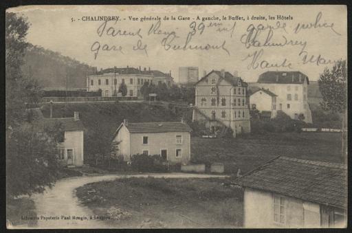 (1Num1/228/4). 1917 (1 carte postale). Le 19 juin, René Parent arrive à Chalindrey (Haute-Marne) où il doit rester quelques jours.