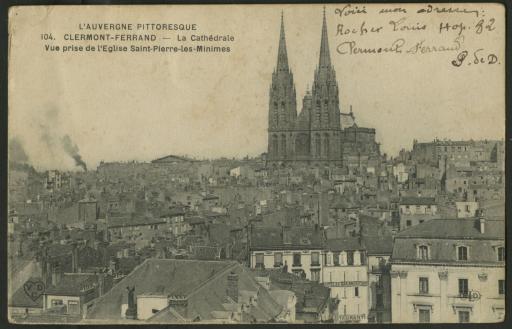 (1Num1/260/5). Hôpitaux de Clermont-Ferrand et Vichy (Allier), 1916. - 7 cartes postales.