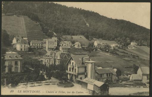 (1Num1/260/6). Carte postale écrite le 3 novembre 1915 par Emilienne, épouse de Louis Rocher, à sa mère, au retour de sa visite à son mari, soigné à l'hôpital du Mont-Dore. Elle a été choquée de le découvrir blessé "je ne croyais pas voir mon pauvre Gabriel dans cet état, il n'est pas bien rouge et faible et de l'entendre pleurer, ça me faisait bien de la peine".