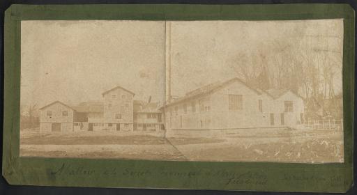 (97 J 165). Photographies des bâtiments et du personnel de la Société Provinciale d'Alimentation à La Roche-sur-Yon.