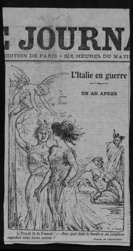 (59 J 49). Dessins et caricatures de Charles Léandre (mai-novembre 1916)