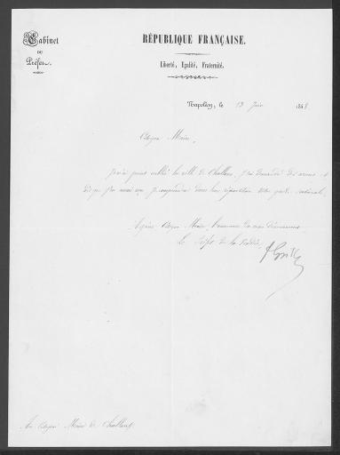 (60 J 334). Correspondance sur l'armement de la garde nationale (1847-1848) | Instructions sur les élections de la garde nationale | Instruction explicative des divers dispositions de l'ordonnance du 28 avril 1832 sur les engagements volontaires