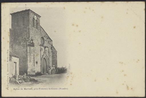 (60 J 477). Eglise de Mervent (1 carte postale)
